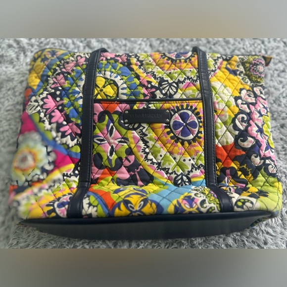 Colorful Large Vera Bradley Tote EUC - Picture 2 of 7